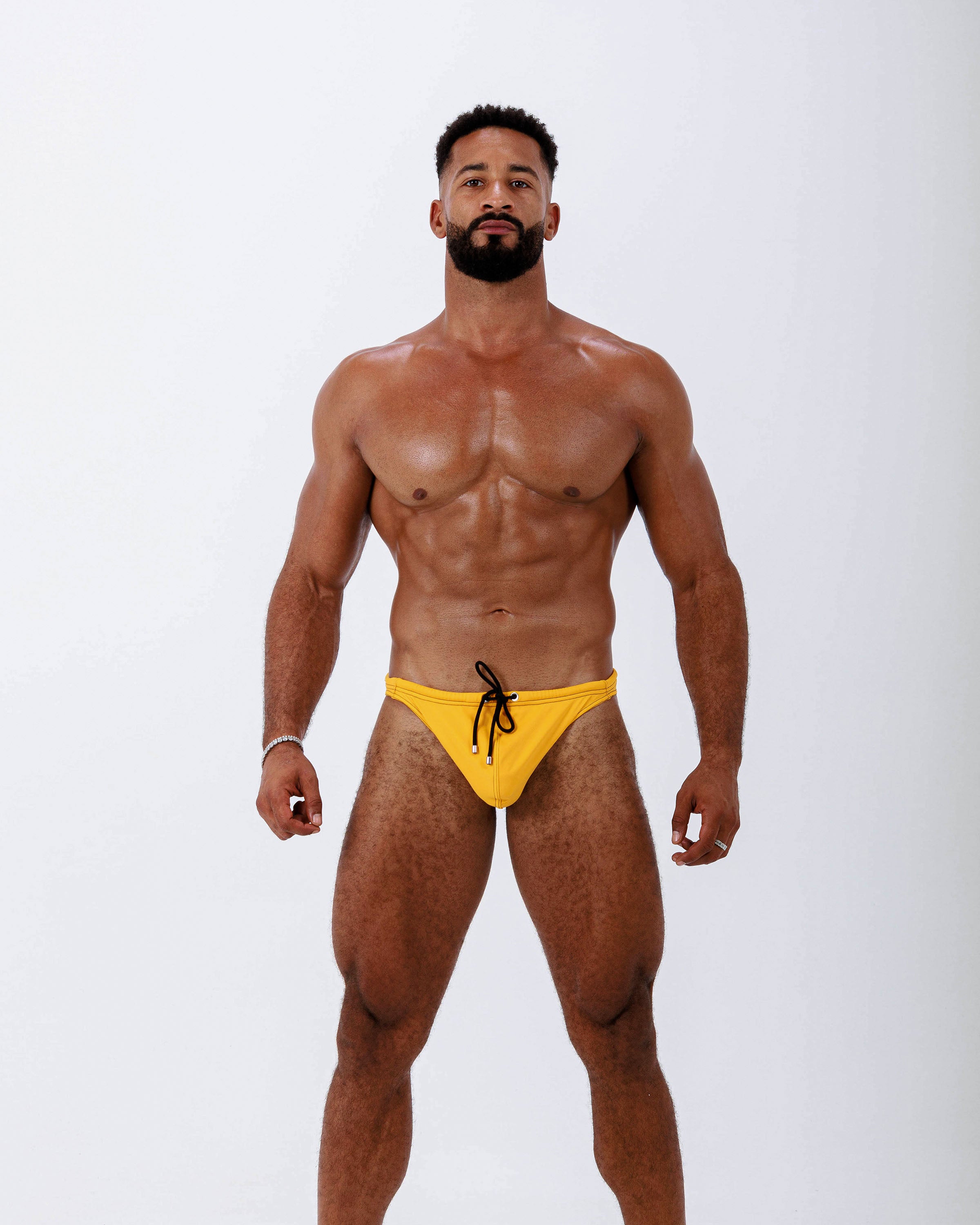 Swim Briefs: Exclusive Sunset Gold