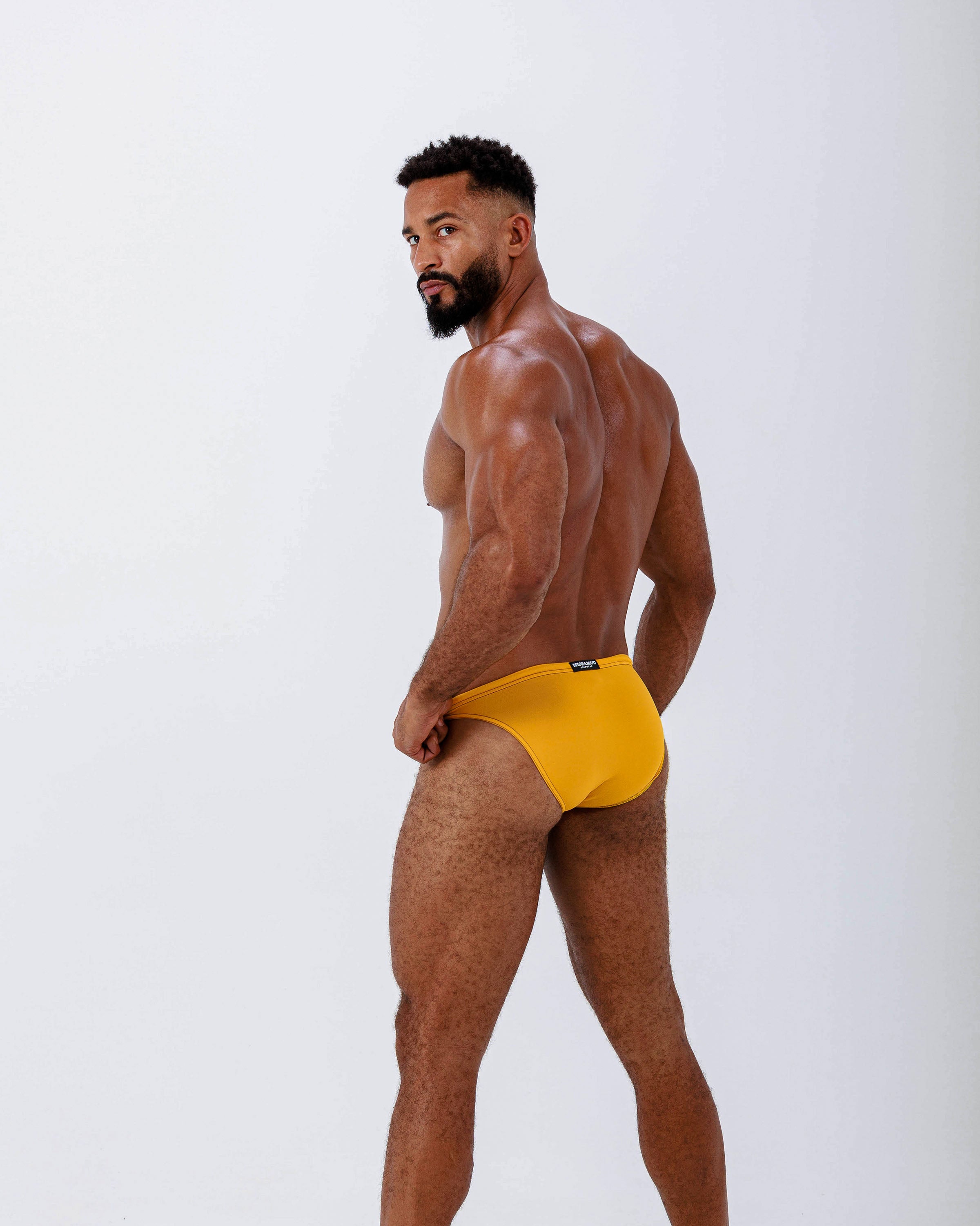Swim Briefs: Exclusive Sunset Gold